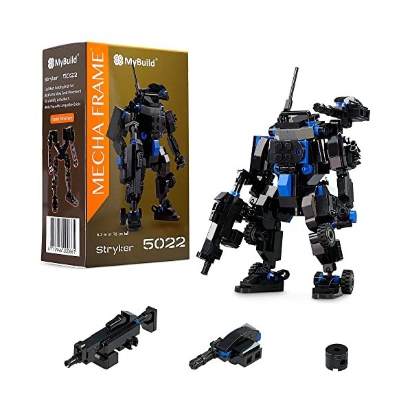 MyBuild Mecha Frame Armed Forces Stryker Mech Toy Ensemble de Briques de Construction et Cadeau pour Adultes et Enfants de 12