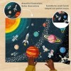 Janod - Puzzle Enfant Educatif Système Solaire 100 Pièces - Apprentissage Motricité Fine et Concentration - Dès 5 ans, J02678