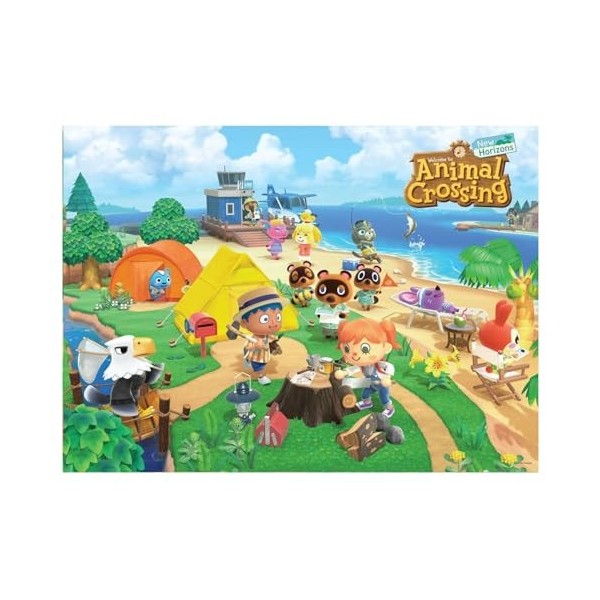 USAopoly- Animal Crossing Puzzle, PZ005-732-002100-06, Multicolor