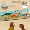 Janod Puzzle Enfant Panoramique Dino 100 Pièces-1 Mètre de Long-Carton Certifié FSC-Encre Végétale-Fabriqué en France-Dès 6 A