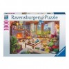 Ravensburger- Cozy Cabin Puzzle, 17495, Noir