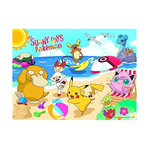 Buffalo Games - Pokémon Beach Day – Puzzle de 100 pièces