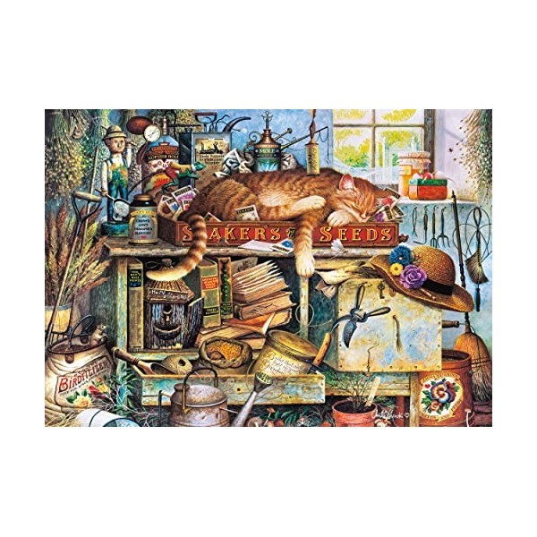 Schmidt Spiele 59992 Charles Wysocki Remington Le Jardinier Puzzle 1000 pièces, Multicolore, Taille Unique