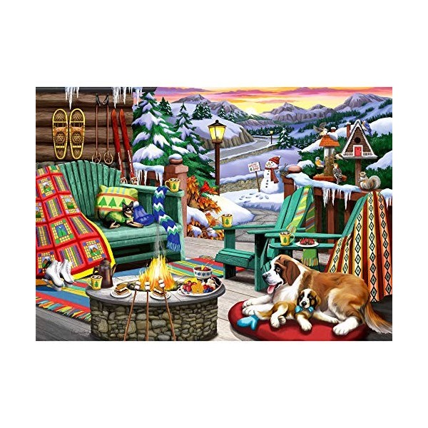 Ravensburger- Après-Ski Extra Large Puzzle, 16442