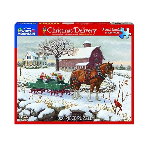 White Mountain Puzzles Christmas Delivery - 1000 Piece Jigsaw Puzzle