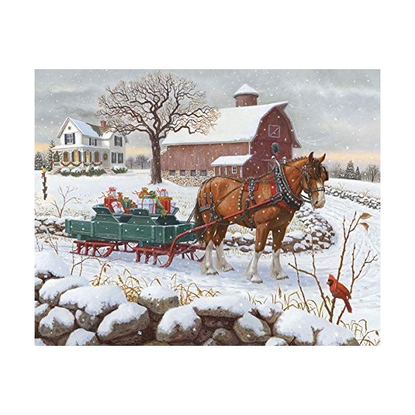 White Mountain Puzzles Christmas Delivery - 1000 Piece Jigsaw Puzzle