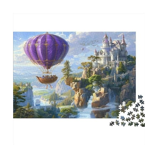 montgolfière Puzzles 1000 Pièces Adultes Décoration Intérieure Cadeaux danniversaire pour Noël Jeu De Défi Familial Jeux Édu