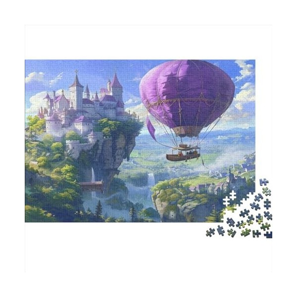 montgolfière Puzzles 1000 Pièces Adultes Décoration Intérieure Cadeaux danniversaire pour Noël Jeu De Défi Familial Jeux Édu