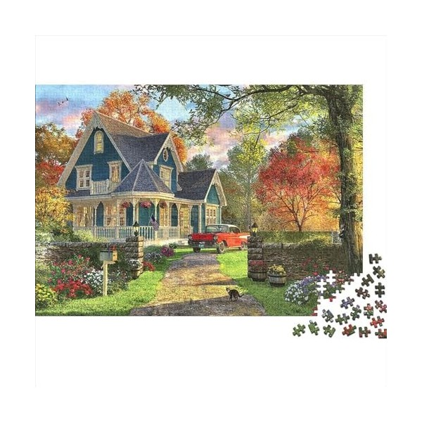 Puzzle 1000 pièces Corbeaux de cimetière, Puzzles rectangulaires créatifs pour Adultes et Enfants, Grands Puzzles pour Jeu éd