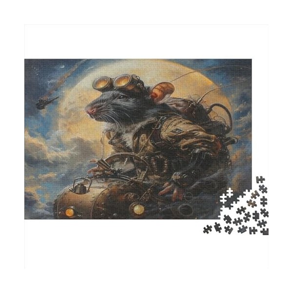 Puzzle 1000 pièces Corbeaux de cimetière, Puzzles rectangulaires créatifs pour Adultes et Enfants, Grands Puzzles pour Jeu éd