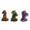 G&S Statuettes Fées & Dragons : Trois Dragons de la Sagesse, Heroic Fantasy, H 8 cm