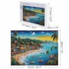 Baie de Vacances - Puzzle en Bois Adulte - Puzzle 500 P - Challenge Puzzles - Adultes Et Enfants À Partir De 12 Ans - Puzzl