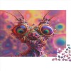 Colorful Monsters 300 Pièces Puzzles pour Adultes Jeu Éducatif Challenge Toy Emboîtement Aisé des Pièces Cute Aliens Puzzles 