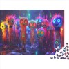 Colorful Monsters 300 Pièces Puzzles pour Adultes Jeu Éducatif Challenge Toy Emboîtement Aisé des Pièces Cute Aliens Puzzles 