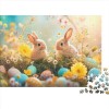 Rabbit Easter Egg Puzzle De 300 Pièces pour Adultes Puzzles pour Adultes Puzzle Jeu Familial Puzzle 300 Pièces Puzzles 300 Pi