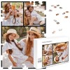 MJARTORIA Puzzle personnalisé 35, 70, 120, 200, 300, 500, 1000 pièces, puzzle photo avec votre propre image, texte, nom, cade