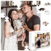 MJARTORIA Puzzle personnalisé 35, 70, 120, 200, 300, 500, 1000 pièces, puzzle photo avec votre propre image, texte, nom, cade