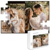 MJARTORIA Puzzle personnalisé 35, 70, 120, 200, 300, 500, 1000 pièces, puzzle photo avec votre propre image, texte, nom, cade