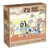 Lisciani - BLUEY - Eco Puzzle - 60 Pièces - Pour Enfants dès 4 Ans - 50x70cm - Puzzle Bluey avec Double Face à Colorier - Puz