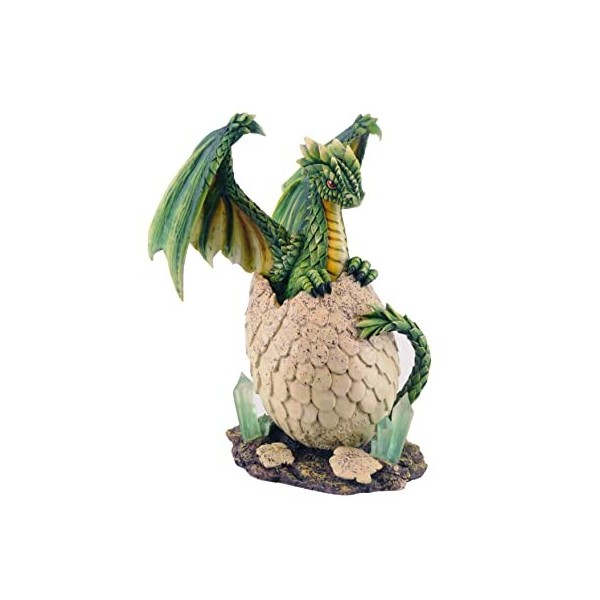 FEERIES ET MERVEILLES Statuette Dragon VERIO HT 21 x 15 cm , Figurine Dragon, Oeuf DE Dragon