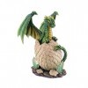 FEERIES ET MERVEILLES Statuette Dragon VERIO HT 21 x 15 cm , Figurine Dragon, Oeuf DE Dragon