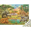 Tigre et Lion Puzzles pour Adultes 300 Pièces Paysage Cadeaux danniversaire pour Noël Family Games Jeux ÉduChatsifs Décorati