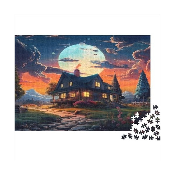 Tigre et Lion Puzzles pour Adultes 300 Pièces Paysage Cadeaux danniversaire pour Noël Family Games Jeux ÉduChatsifs Décorati