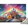 Château coloré pour Adultes Arc-en-Ciel 300 Pièces Puzzle Jeux ÉduChatsifs Jeu De Défi Familial Cadeaux danniversaire pour N