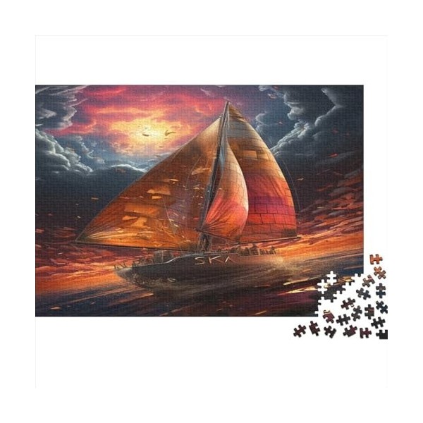 Voilier Puzzle Film danimation 1000 Pièces pour Adultes DécoRation Intérieure Jeux ÉduChatsifs Jeu De Défi Familial Cadeaux 