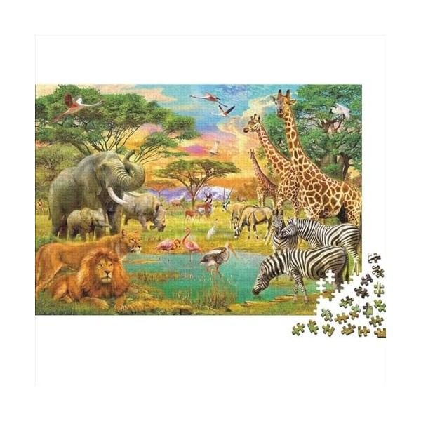 Puzzle 300 Pieces Adulte Adolescents Adultes en Bois Puzzles Vue du Canal de Venise Art DIY Jeu Occasionnel Jouets Cadeau Int