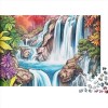 Puzzle 300 Pieces Adulte Adolescents Adultes en Bois Puzzles Vue du Canal de Venise Art DIY Jeu Occasionnel Jouets Cadeau Int