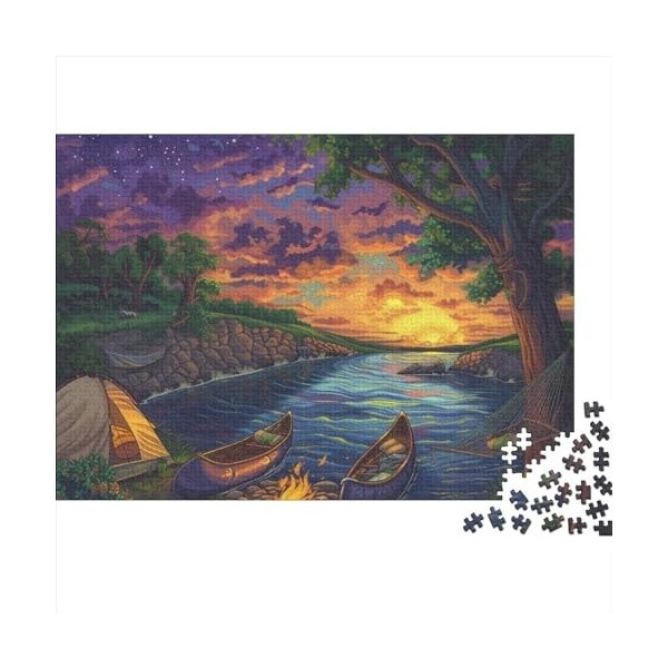 Lacs et Montagnes enneigées Puzzles pour Adolescents Adultes 500 Pieces Puzzles pour Adultes Jeu ÉduChatif Challenge Cadeau T