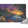 Lacs et Montagnes enneigées Puzzles pour Adolescents Adultes 500 Pieces Puzzles pour Adultes Jeu ÉduChatif Challenge Cadeau T