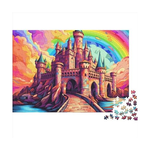 Lacs et Montagnes enneigées Puzzles pour Adolescents Adultes 500 Pieces Puzzles pour Adultes Jeu ÉduChatif Challenge Cadeau T