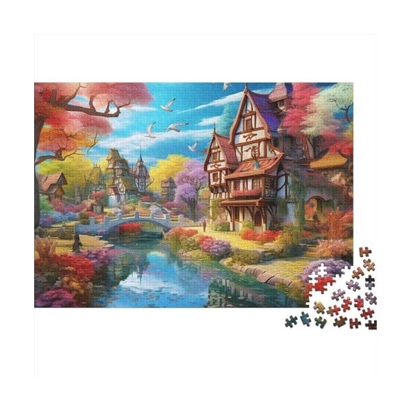 Puzzle Adulte 1000 Pieces Magasin de Bonbons Puzzles Puzzle Classique Kit De Bricolage Jouet en Bois Cadeau Unique Décor À La