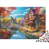 Puzzle Adulte 1000 Pieces Magasin de Bonbons Puzzles Puzzle Classique Kit De Bricolage Jouet en Bois Cadeau Unique Décor À La