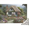 Chalet du Village de Montagne Puzzles pour Adultes,Chalet du Village de Montagne Puzzle 300 Pieces, Puzzle en Bois Supérieure