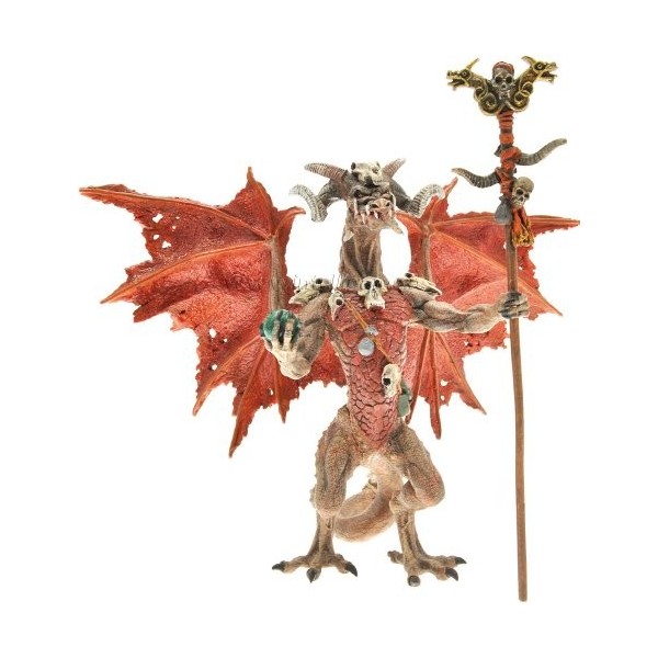 Plastoy - 60228 - Figurine - Le Dragon - Sorcier - Rouge