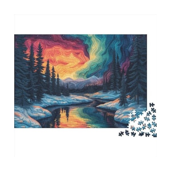 Chute deau Puzzles pour Adultes,Chute deau Puzzle 300 Pieces, Puzzle en Bois Supérieure,Unique Cadeaux De Vacances 300pcs 