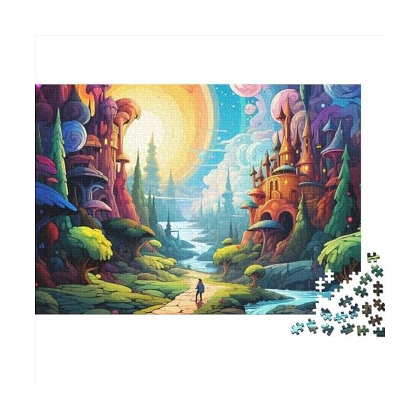 Chute deau Puzzles pour Adultes,Chute deau Puzzle 300 Pieces, Puzzle en Bois Supérieure,Unique Cadeaux De Vacances 300pcs 