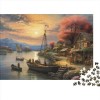 Coucher de Soleil sur Le Port Puzzle Adulte Puzzles 1000 Pieces Coucher de Soleil sur Le Port Adultes Et Adolescents Puzzle D