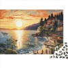 Coucher de Soleil sur Le Port Puzzle Adulte Puzzles 1000 Pieces Coucher de Soleil sur Le Port Adultes Et Adolescents Puzzle D