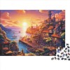 Coucher de Soleil sur Le Port Puzzle Adulte Puzzles 1000 Pieces Coucher de Soleil sur Le Port Adultes Et Adolescents Puzzle D