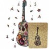 CRAFTHUB Harmony in Art : puzzle en bois unique en forme de guitare, un must have pour les amateurs de musique/format A3, 39,