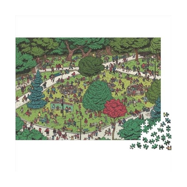 Zoological Park 7 300 Pièces Puzzles pour Adultes Jeu Éducatif Challenge Toy Emboîtement Aisé des Pièces Cute Animals Puzzl