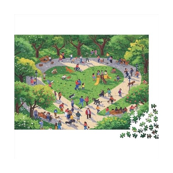 Zoological Park 7 300 Pièces Puzzles pour Adultes Jeu Éducatif Challenge Toy Emboîtement Aisé des Pièces Cute Animals Puzzl