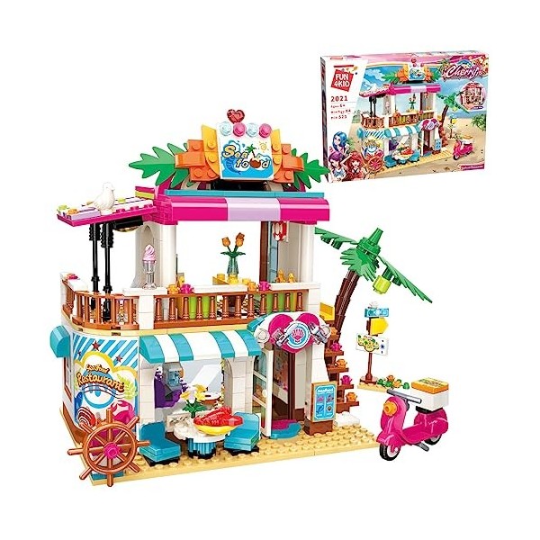 Ideas Friends Restaurant fruits mer, Blocs de construction Jouets Girls Idée créative Jouets maison rêve en bord de mer 523 p