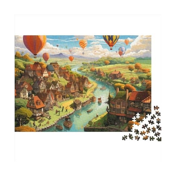 Pirate Ship Puzzle De 1000 Pièces Oil Painting Puzzle pour Adultes Puzzle en Bois Décoration Moderne Jeu De Famille Cadeau po