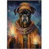 Boxer Dog Wizard Puzzle 300/500/1000 pièces pour propriétaire de chien Boxer 1000 pièces 50 x 75 cm 