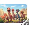 Dinosaur Puzzle Adulte - Puzzle 1000 P - Photo De Tyrannosaurus Rex Animals-Adultes Puzzle De Qualité Supérieure 1000pcs 75x